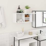 vidaXL Väggskåp för badrum vit 60x25x30 cm konstruerat trä