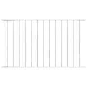 vidaXL Staketpanel Pulverlackerad stål 1,7x0,75 m vit