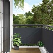 vidaXL Insynsskydd för balkong antracit 400x90 cm PVC
