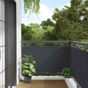 vidaXL Insynsskydd för balkong antracit 700x120 cm PVC