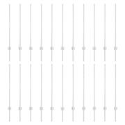 vidaXL Stängselstolpar 44 st U-Kanal Silver 140 cm Stål