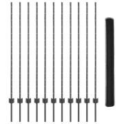 vidaXL Zaunstolpar 22 st U-Kanal Grå 140 cm Stål, vidaXL Hexagon Zaun ...