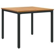vidaXL Trädgårdsbord 90x90x75 cm Solid Akaciaträ och Metall