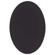 vidaXL Matta "HUARTE" Svart 140x200 cm Oval