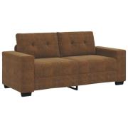 vidaXL Soffa Loveseat Brun 140 cm i Konstläder