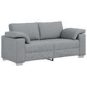 vidaXL Loveseat Soffa i Ljusgrå Tyg, 140 cm