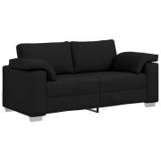 vidaXL Soffa Loveseat Svart 140 cm Tyg