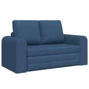 vidaXL Floor Sofa Bed 2-i-1 Blå 148x71x83 cm Tyg