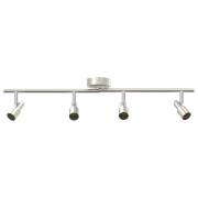 vidaXL takspotlight 4-vägs justerbar borstad nickel GU10