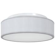 vidaXL Taklampor Flush Mount Grå Ø 38 cm Tyg E27