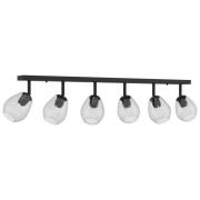 vidaXL Taklampor med justerbar glaslampskärm i anthracite E27