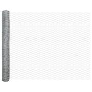 vidaXL Hexagon Staket 1.4x50 m Varmgalvaniserat Stål