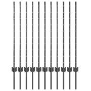 vidaXL Fence Posts 22 st U-Kanal Grå 100 cm Stål