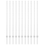 vidaXL Stängselstolpar 22 st U-Kanal 140 cm Galvaniserat stål