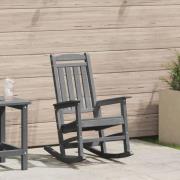 vidaXL Trädgårdsgungstol Ljusgrå 70x92x108 cm HDPE