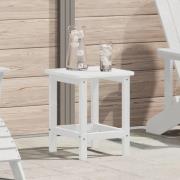 vidaXL Adirondack sidobord Vit 38x38x45 cm HDPE