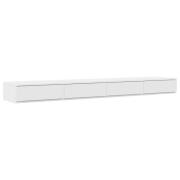 vidaXL Sänglådor Vita 200x36,5x16,5 cm Konstruerat Trä