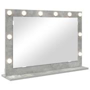 vidaXL Spegel Betonggrå Glas 80 x 55 x 18 cm Spegel Skrivbordsspegel