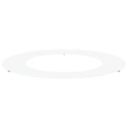 vidaXL Vit Metallkruka Vit Metall 80 cm i diameter Vit Metallkruka