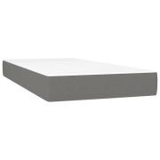 vidaXL Pocketresårmadrass mörkgrå 120x190x20 cm tyg