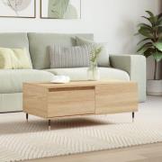 vidaXL Soffbord sonoma-ek 90x50x36,5 cm konstruerat trä