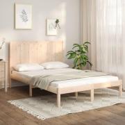 vidaXL Sängram utan madrass 140x190 cm massiv furu