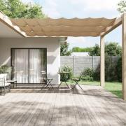 vidaXL Markis vertikal taupe 100x600 cm oxfordtyg