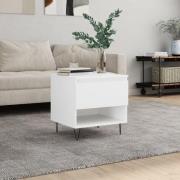 vidaXL Soffbord vit 50x46x50 cm konstruerat trä