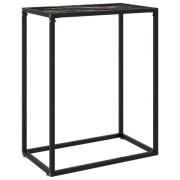 vidaXL Konsolbord svart 60x35x75 cm härdat glas