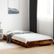 vidaXL Sängram rökfärgad ek 100x200 cm konstruerad trä