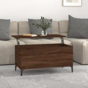 vidaXL Soffbord brun ek 90x44,5x45 cm konstruerat trä