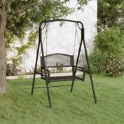 vidaXL Hammock 124 cm svart stål