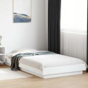 vidaXL Sängram vit 90x200 cm konstruerat trä