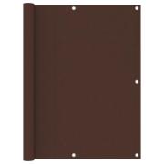 vidaXL Balkongskärm brun 120x400 cm oxfordtyg