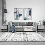 vidaXL Sidobord 2 st betonggrå 50x46x50 cm konstruerat trä