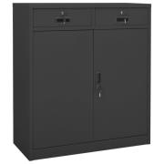 vidaXL Dokumentskåp antracit 90x40x102 cm stål