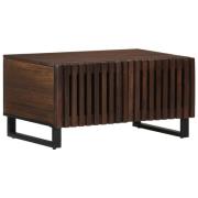 vidaXL Soffbord brun 80x51x40 cm massivt mangoträ