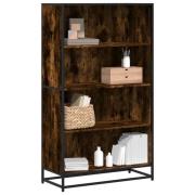 vidaXL Bokhylla rökfärgad ek 80,5x35x139 cm konstruerat trä