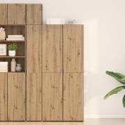 vidaXL Högskåp Artisan Ek 40x42.5x185 cm Träelement