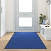 vidaXL Dörrmatta Tvättbar Blå 120x350 cm