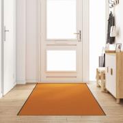 vidaXL Dörrmatta Tvättbar Orange 120x350 cm