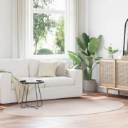 vidaXL Matta "HUARTE" Sand 160x230 cm Oval