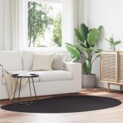 vidaXL Områdesmatta Svart 140x200 cm Polyester Halkfri
