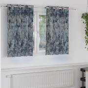 vidaXL Silvergrå Gardiner Silvergrå Polyester 140 x 140 cm