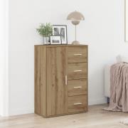 vidaXL Sideboard artisan ek 60x31x84 cm konstruerat trä