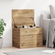 vidaXL Förvaringslåda med lock artisan ek 60x42x46 cm konstruerat trä