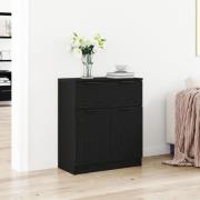 vidaXL Sideboard svart ek 60x30x70 cm konstruerat trä