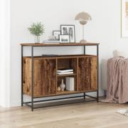 vidaXL Sideboard återvunnet trä 100x35x80 cm konstruerat trä och stål