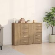 vidaXL Sideboards 2 st Artisan Ek 60x31x84 cm Konstruerat trä