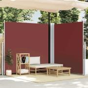 vidaXL Infällbar sidomarkis 220x600 cm brun